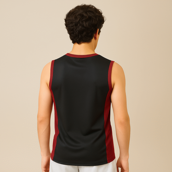 VM Tank Tops Maroon - Image 2
