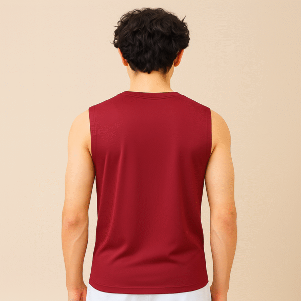 VM Tank Tops Maroon - Image 2